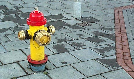 Hydrant Mfg: ACIPCO - American Darling / Model B-84-B / Country of Origin: USA / Note: Storz adapters on all outlets