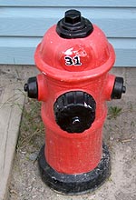 fire hydrant lawn ornament. 